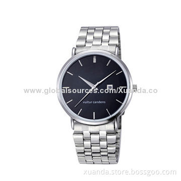 Stainless steel case watch, japan movt, calendar, stainless steel strap, designed for men's styleNew